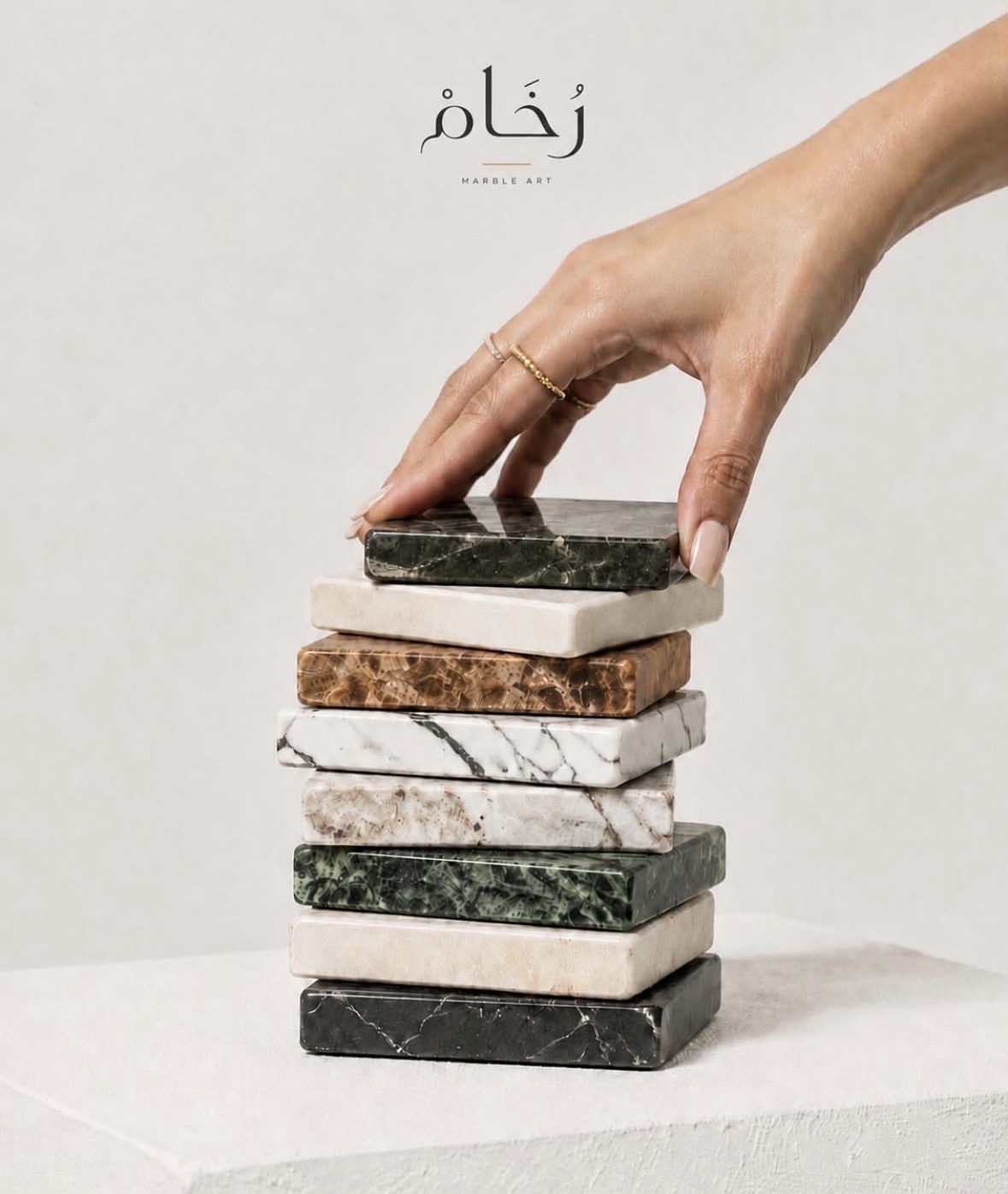 Coaster set, eight stones